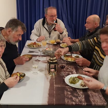 Maar eerst aan het stampottenbuffet