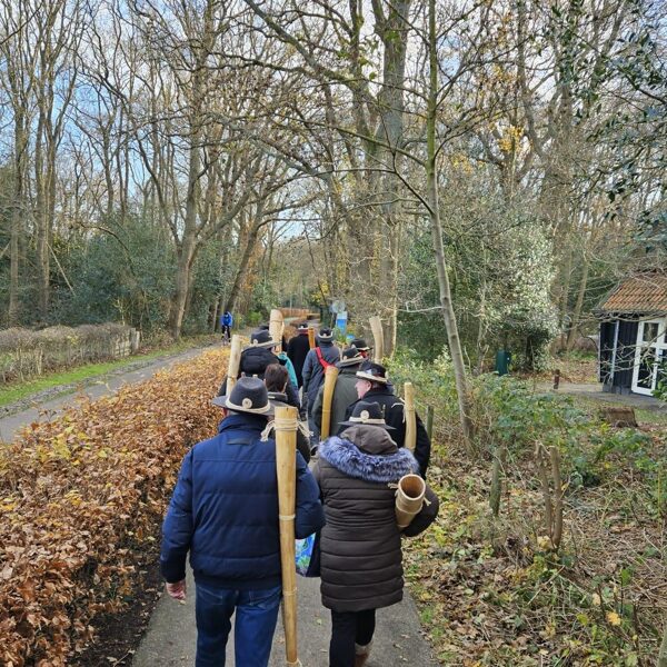 Vanuit Dopersduin op weg naar het bezoekerscentrumvan SBB  in Schoorl