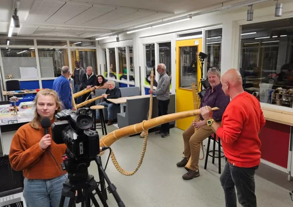 Opnames Anne Bakker, student aan de school voor journalistiek voor presentatie over mid