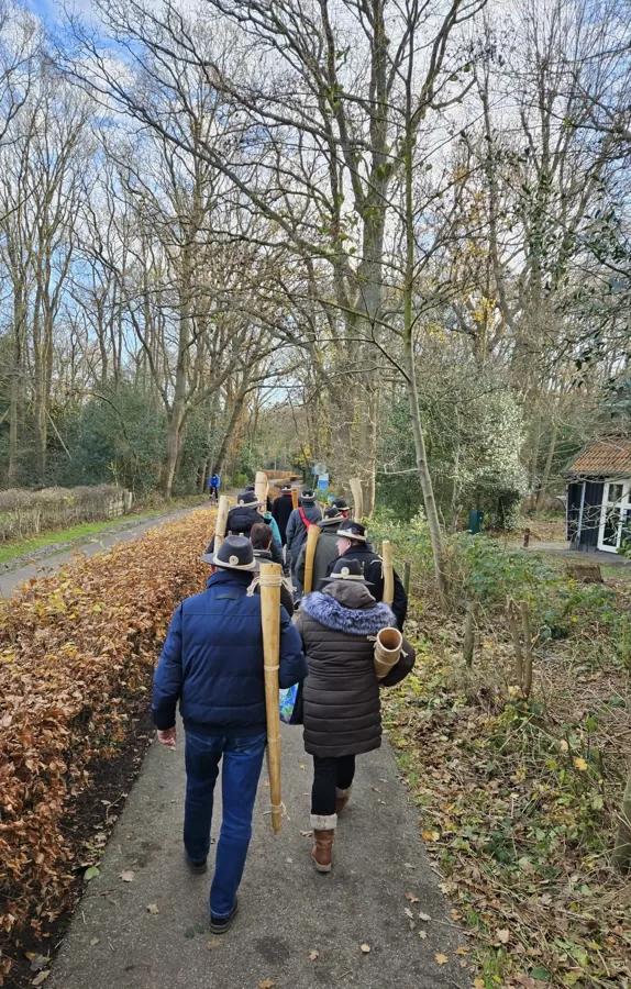 Vanuit Dopersduin op weg naar het bezoekerscentrumvan SBB  in Schoorl